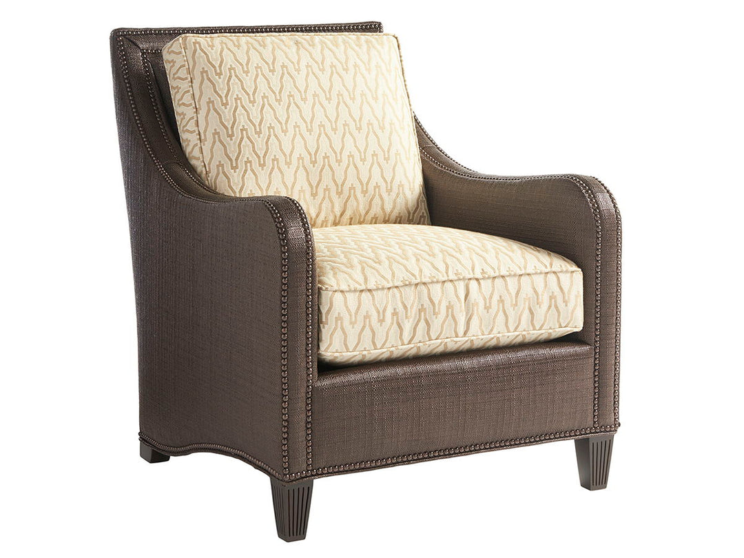 Royal Kahala - Koko Chair - Dark Red / Light Brown