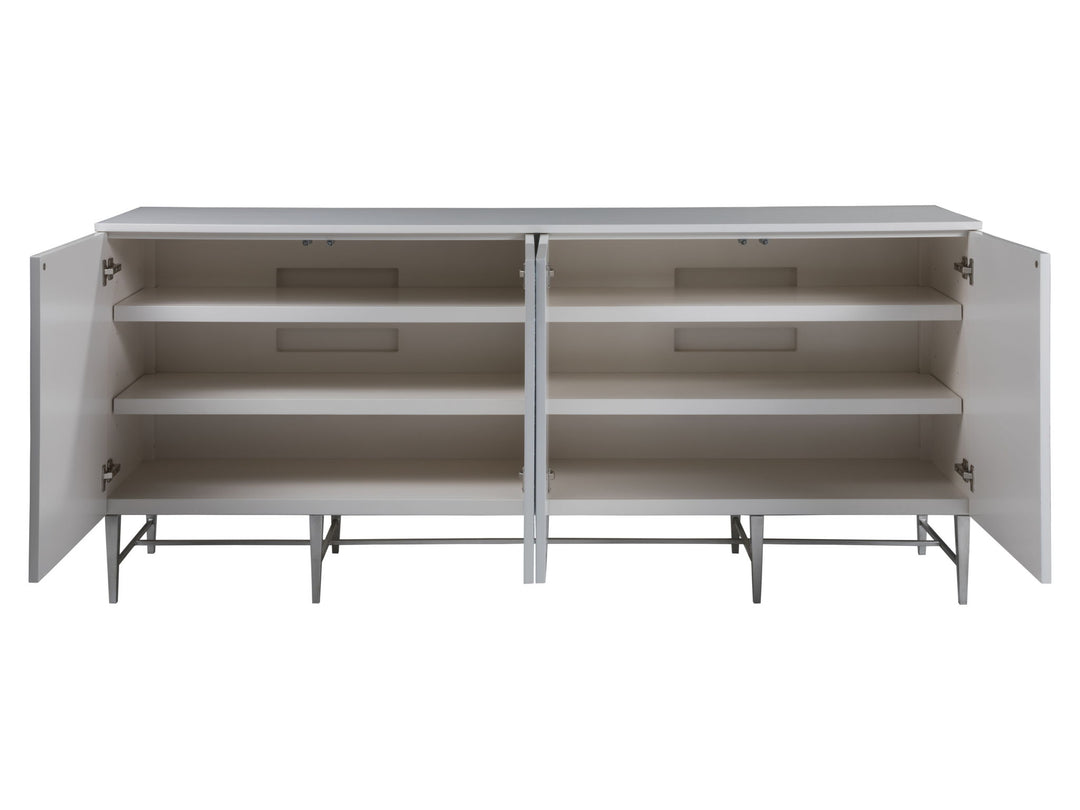 Signature Designs - Deepwater Media Console - White / Blue
