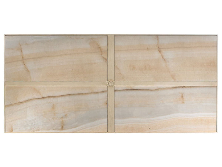 Misty Garden - Dining Table With Porcelain Top - Beige
