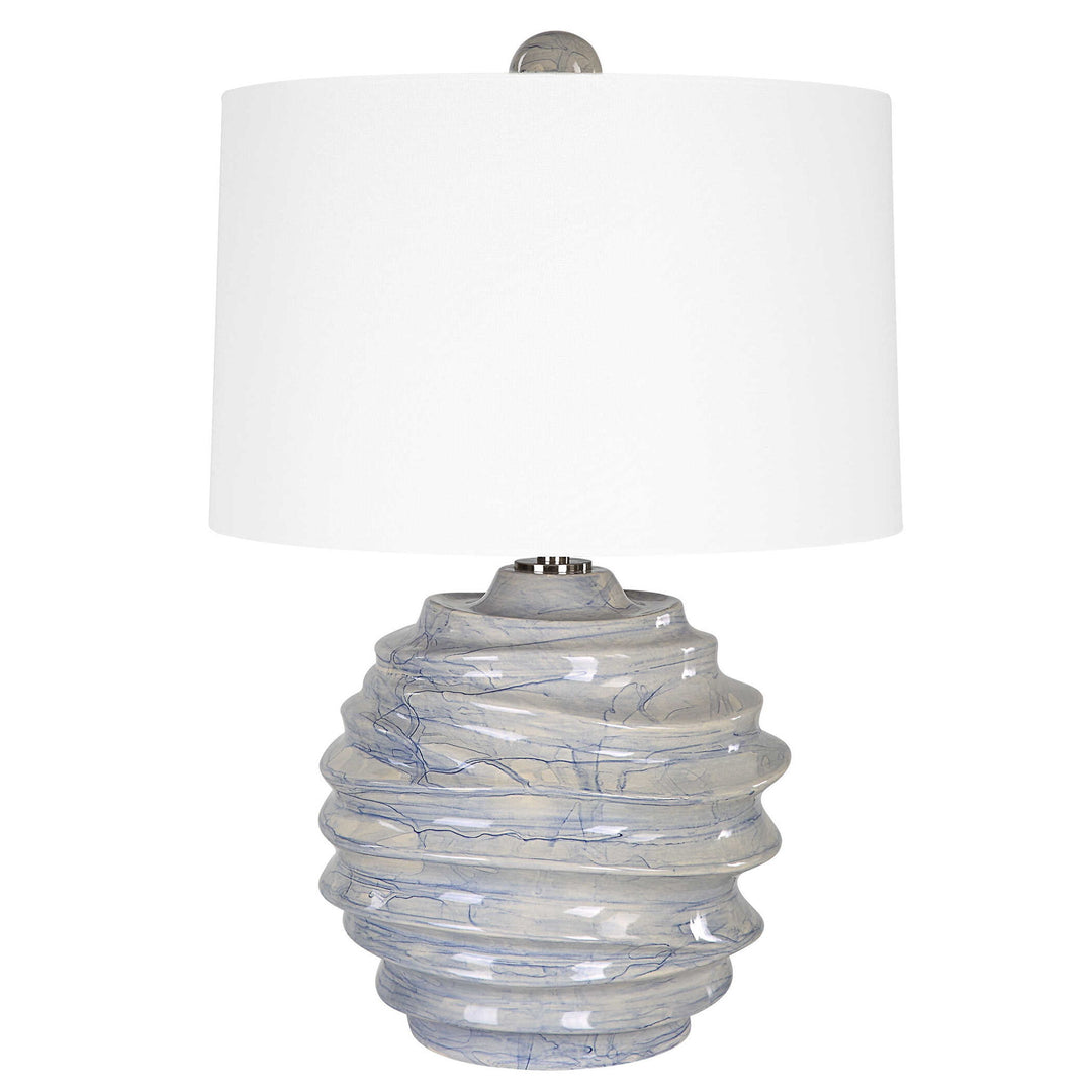 Waves - Blue & White Accent Lamp