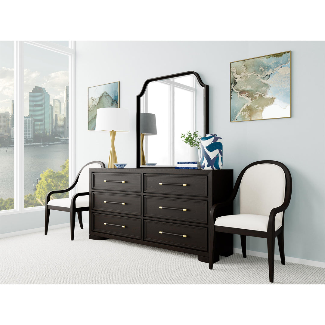 Lydia - Mirror - Dark Brown