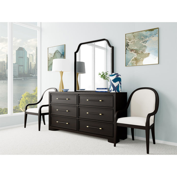 Lydia - Mirror - Dark Brown