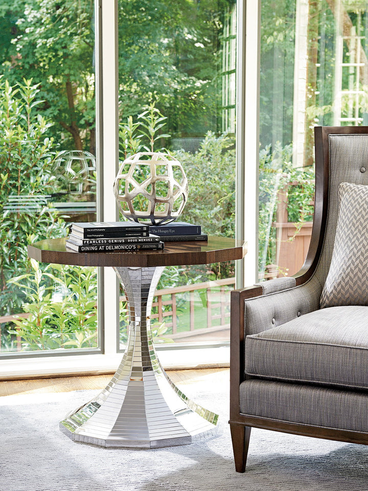 Macarthur Park - Hermosa Center Table - Pearl Silver