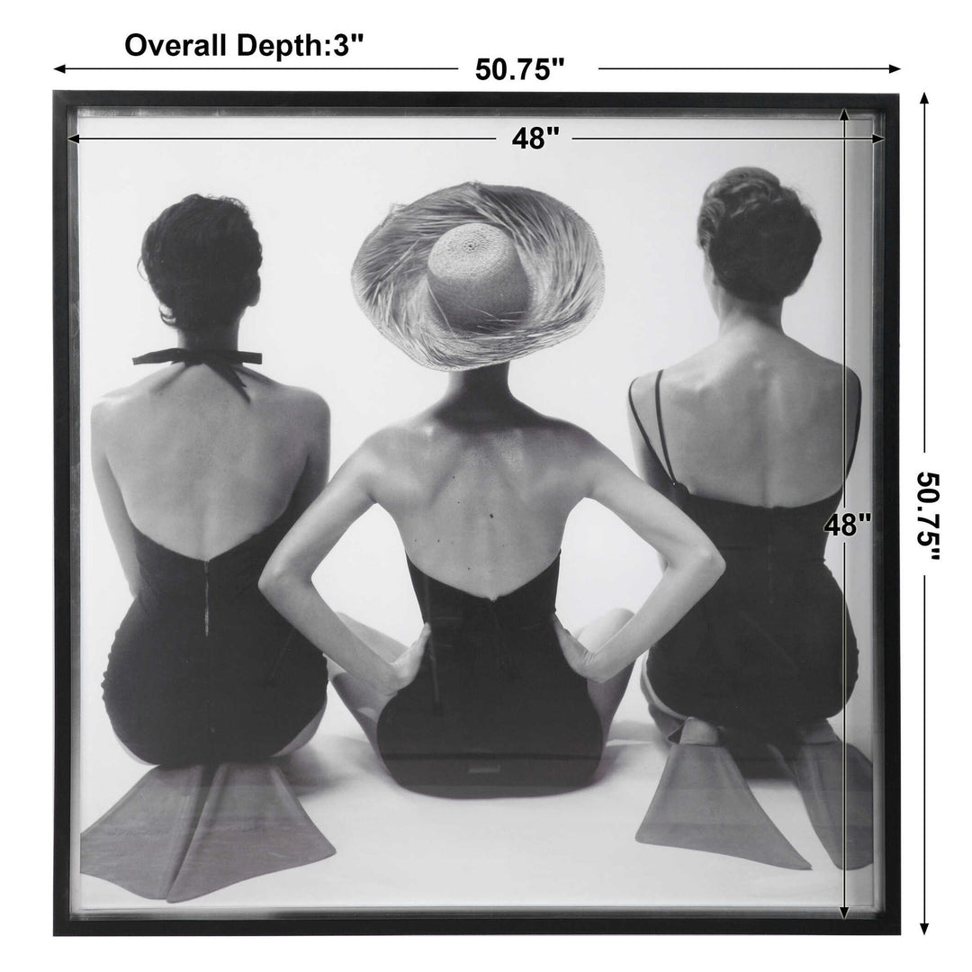 Ladies' Swimwear, 1959 - Fashion Print - Black