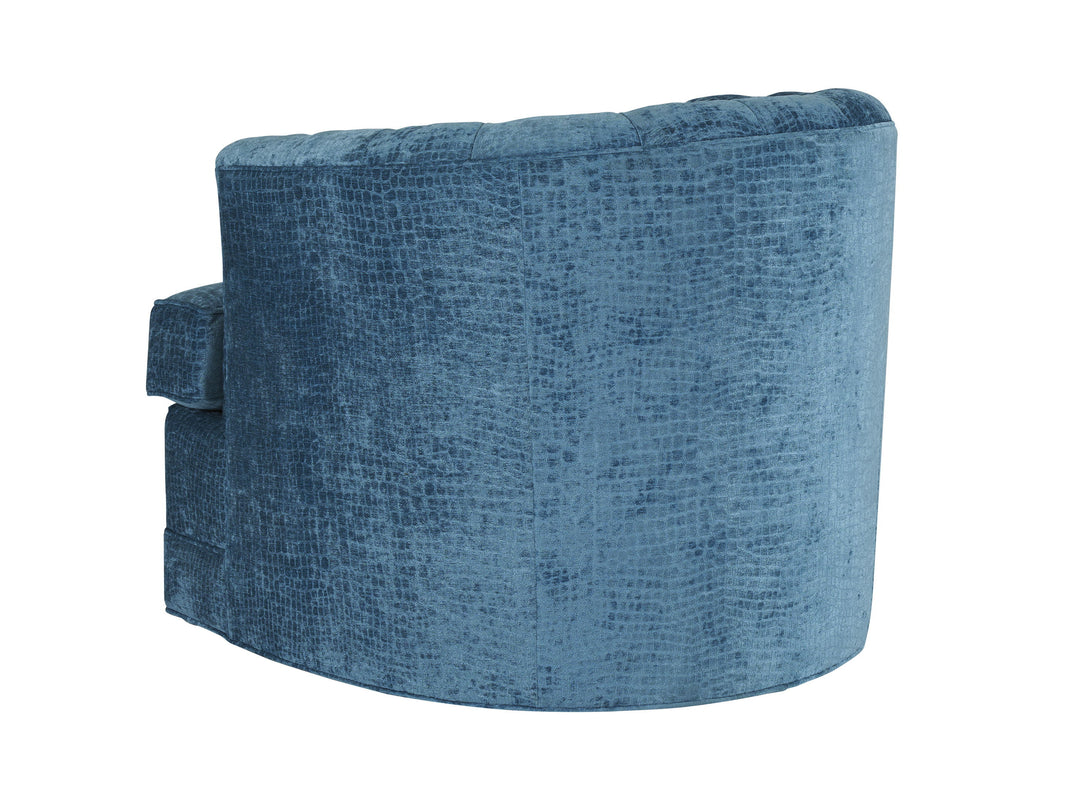 Barclay Butera Upholstery - Cliffhaven Swivel Chair - Blue