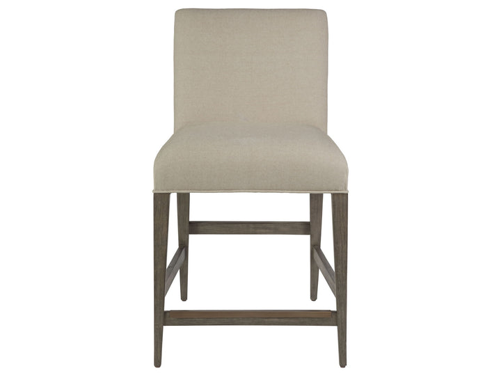 Cohesion Program - Madox Low Back Upholstered Counter Stool - Gray