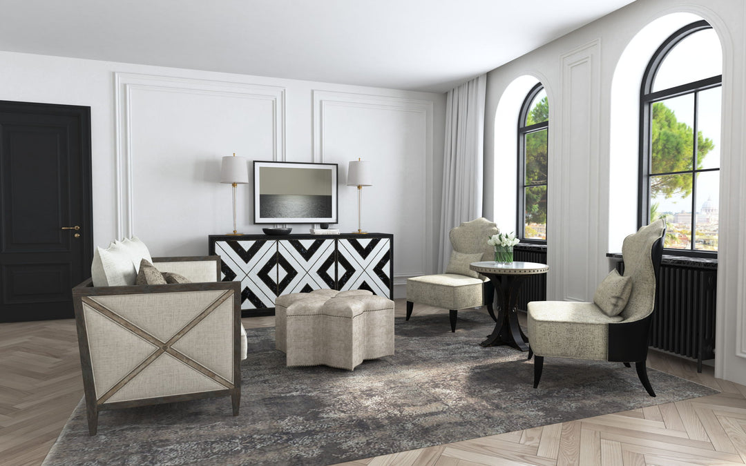 Sanctuary - Noir et Blanc Entertainment Console