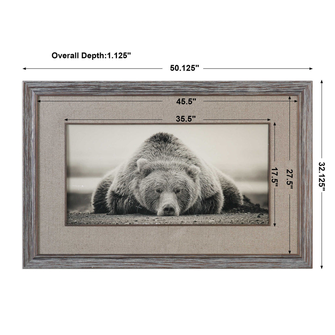 Deep Sleep - Bear Print - Pearl Silver