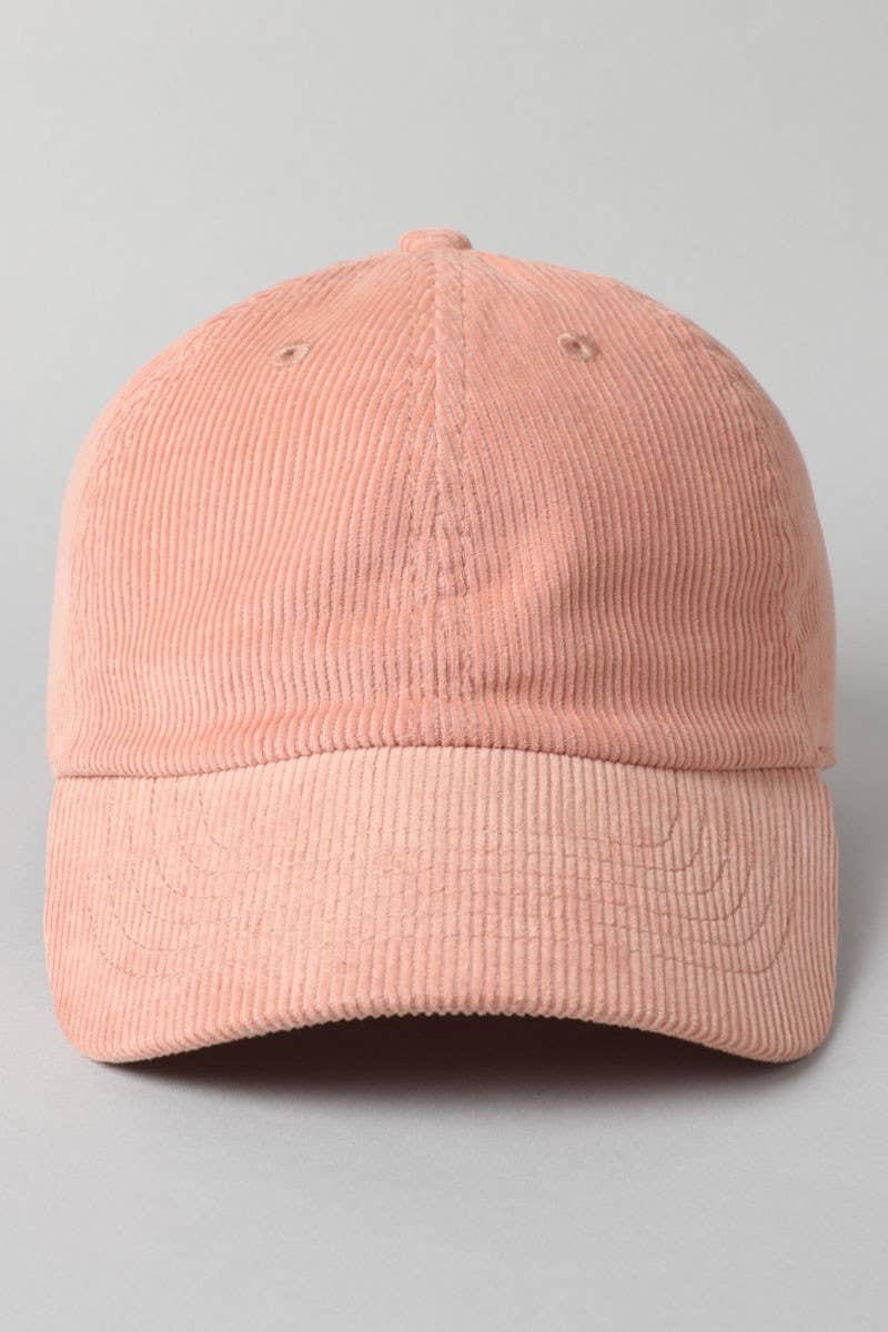 Corduroy Adjustable Cotton Baseball Cap Dad Hat