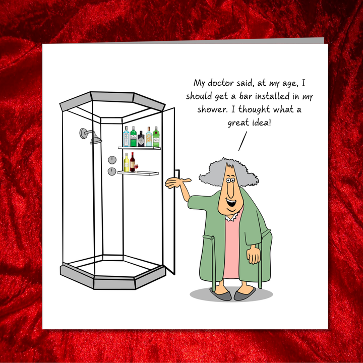 Funny Birthday card 50th 60th 70th Birthday for Wife Mum Grandmother Female Friend- Old aged age - Funny, humorous and fun