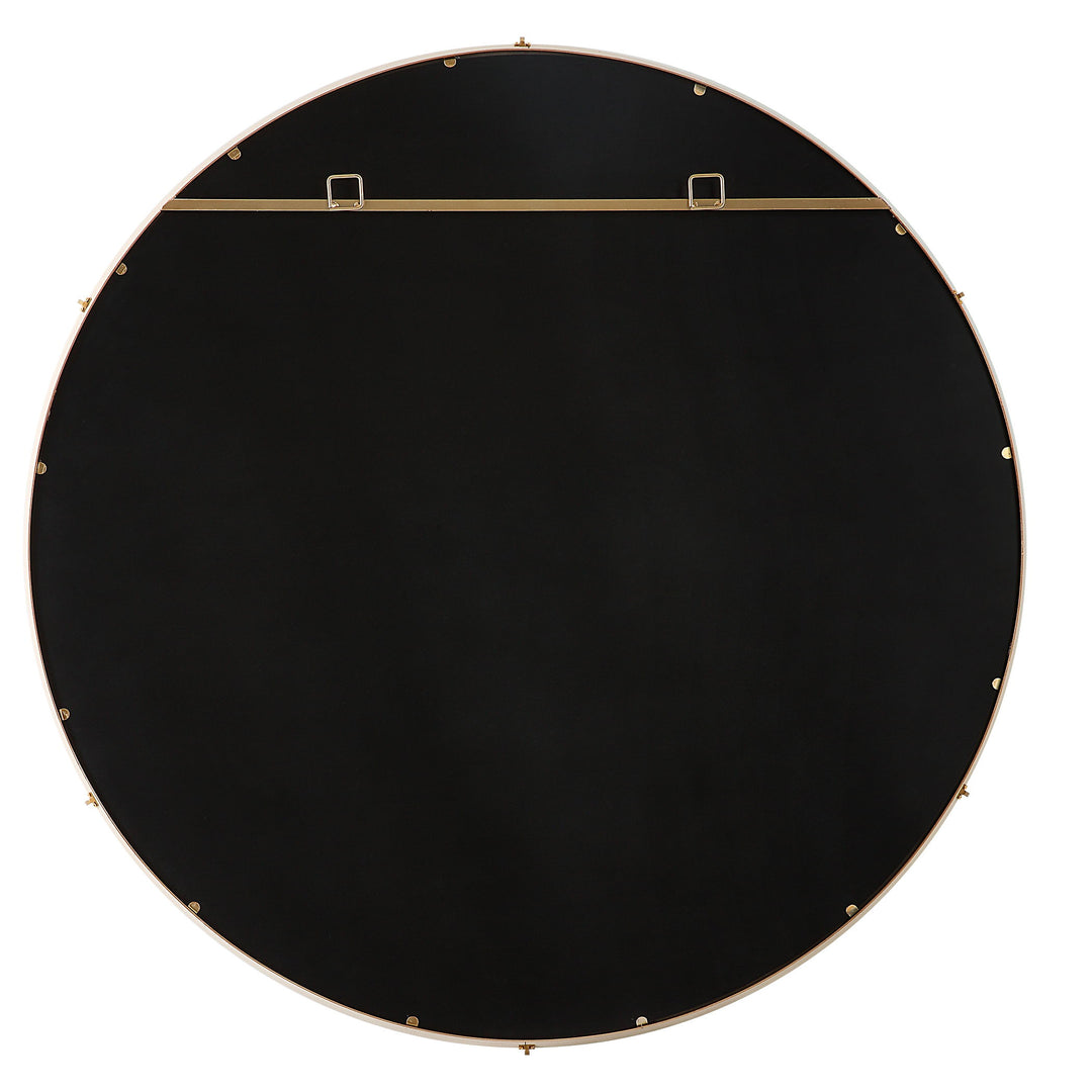 Cyprus - Round Mirror - White
