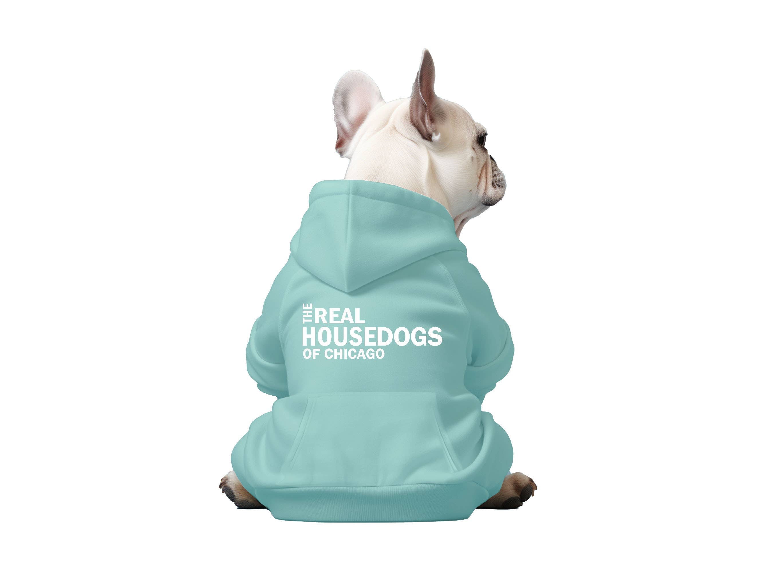 The Real House Dogs of CUSTOM CITY - Dog Hoodie: Navy / Large