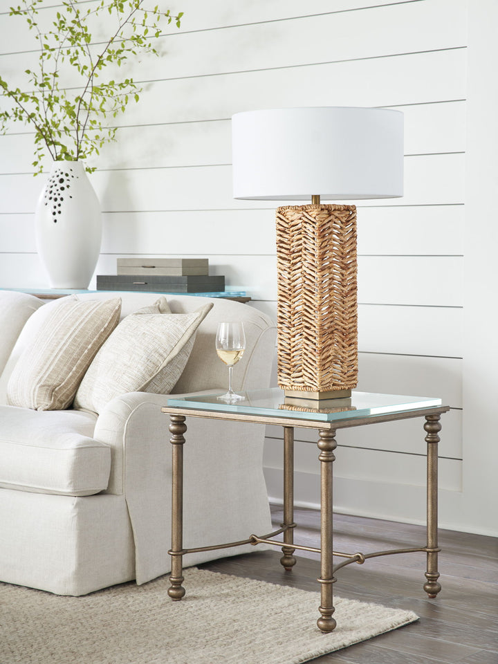 Laguna - Bluff Metal And Glass Table