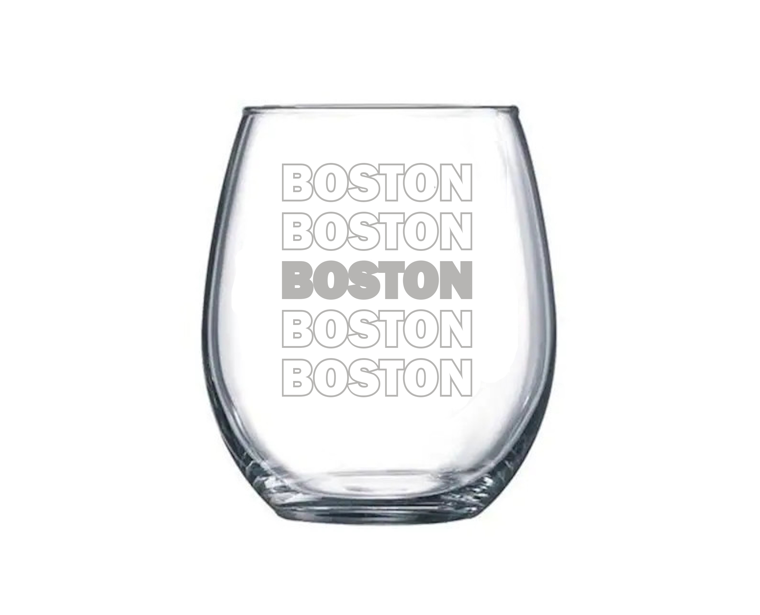 STEMLESS WINE GLASS - Custom Town Town Town