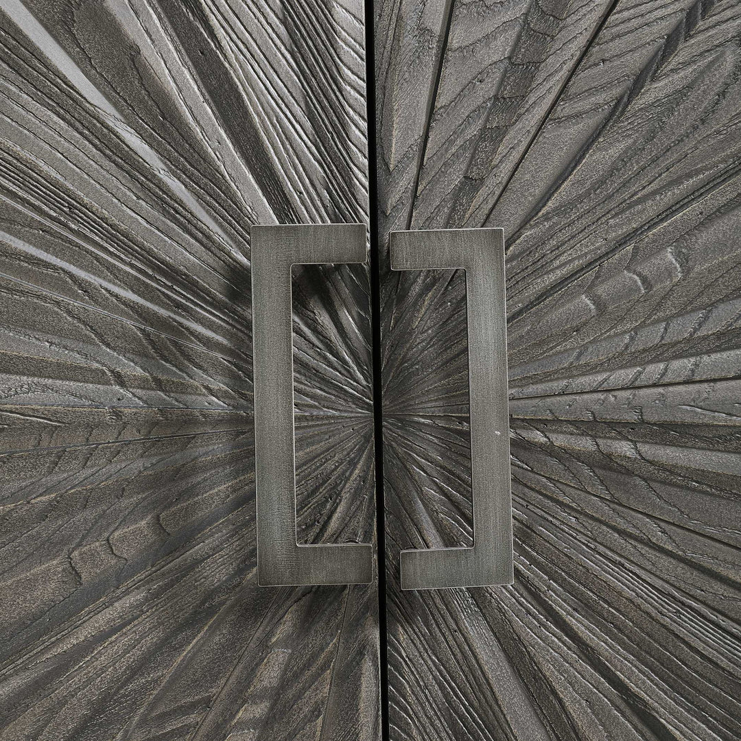 Shield - Oak 2 Door Cabinet - Gray