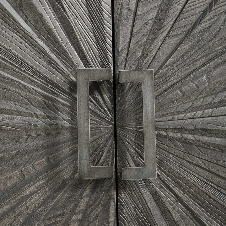 Shield - Oak 2 Door Cabinet - Gray