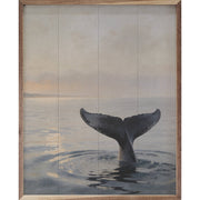 Whale Tail At Sunset