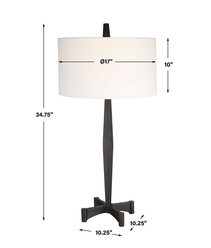 Counteract - Rust Metal Table Lamp