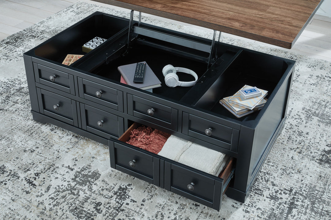 Wildenauer - Brown / Black - Lift Top Cocktail Table
