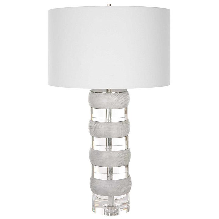 Band Together - Crystal & Wood Table Lamp
