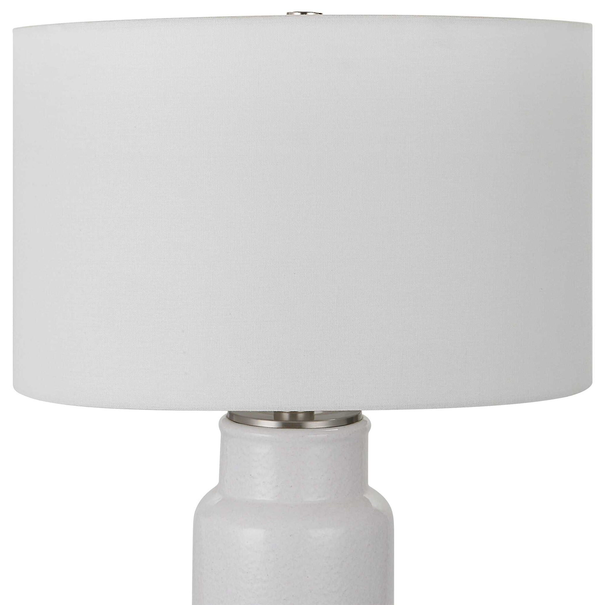 Albany - Farmhouse Table Lamp - White