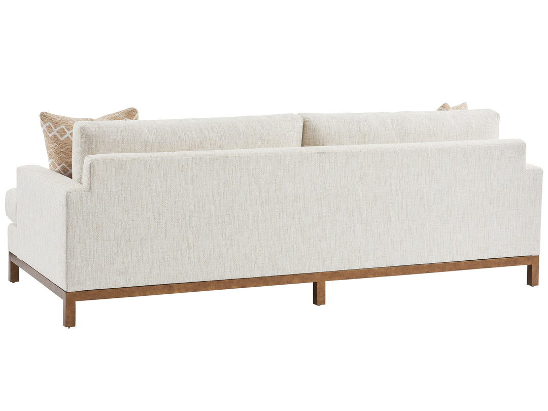 Barclay Butera Upholstery - Horizon Sofa With Light Brown Base