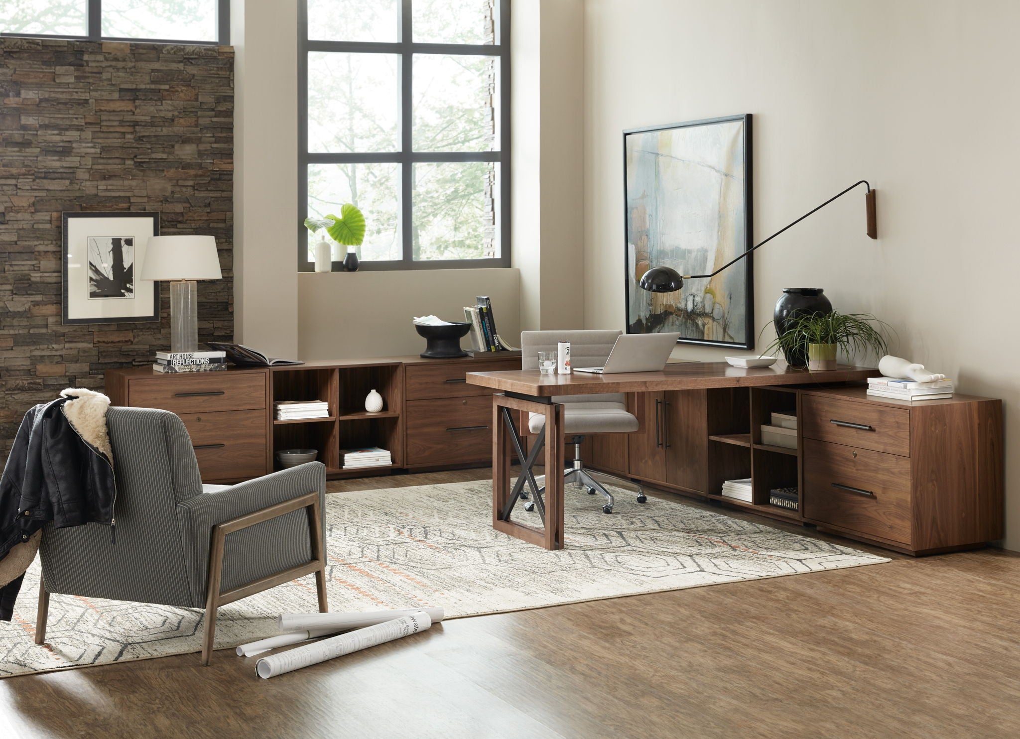Elon - Two-Door Cabinet - Dark Brown