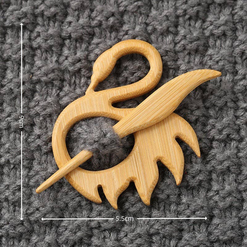 Wooden Shaped Brooch: Dog