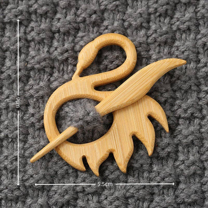 Wooden Shaped Brooch: Dog