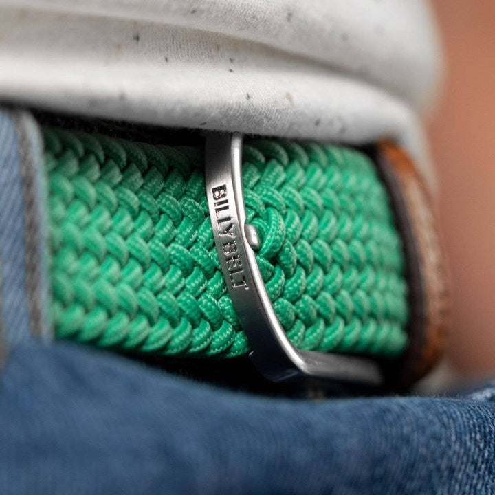 Golf green elastic braided belt: Size 0