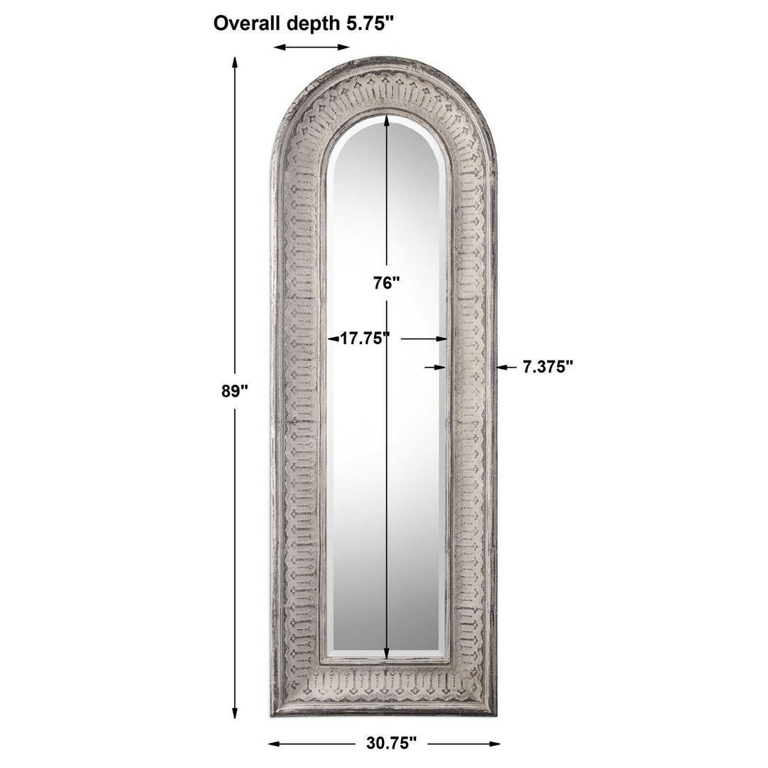 Argenton - Arch Mirror - Aged Gray