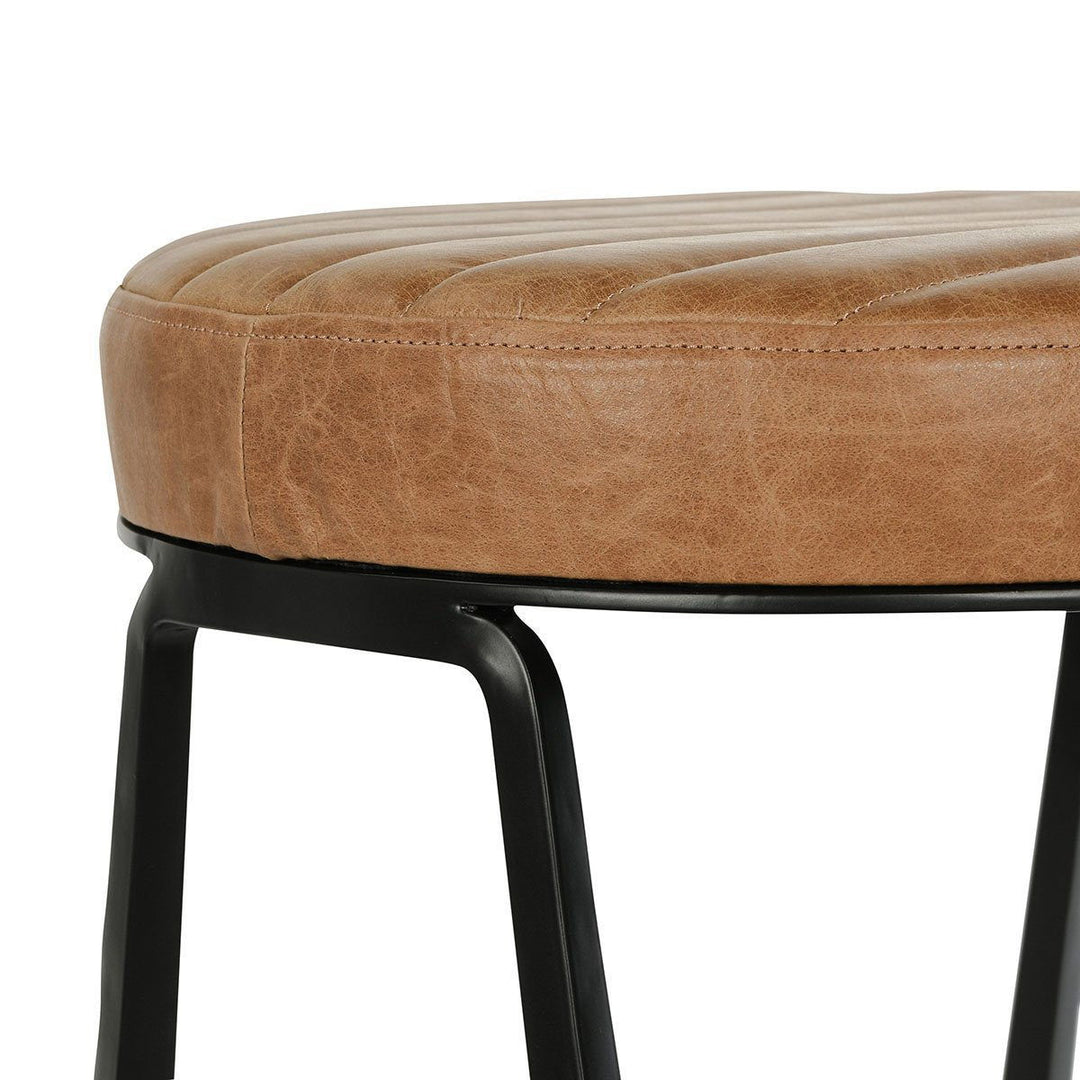 Sawyer - Leather Counter Stool - Chestnut Brown