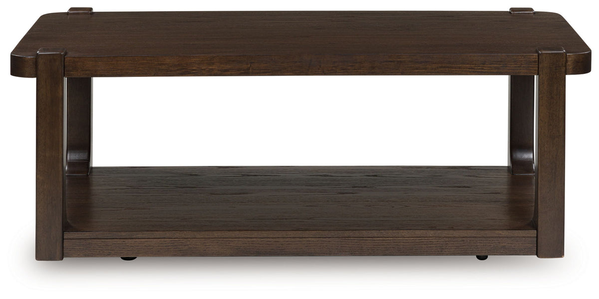 Breckington - Rectangle Cocktail Table - Dark Brown