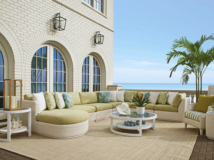 Ocean Breeze Promenade - Round End Table - White