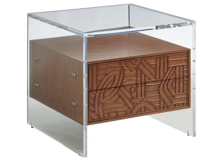 Palm Desert - Arden Acrylic Lamp Table - Dark Brown