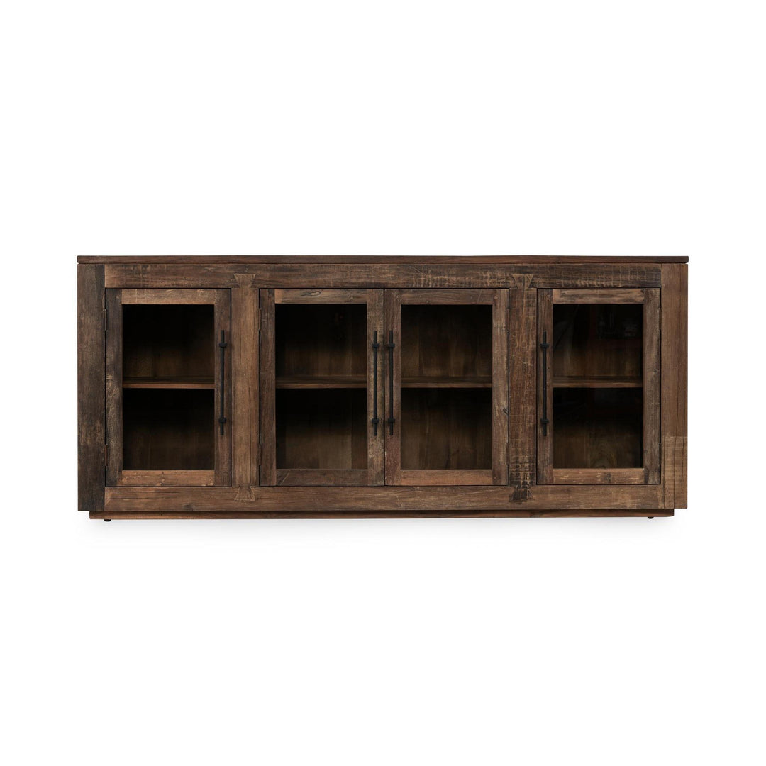 Jett - Wood 4 Door Cabinet - Natural