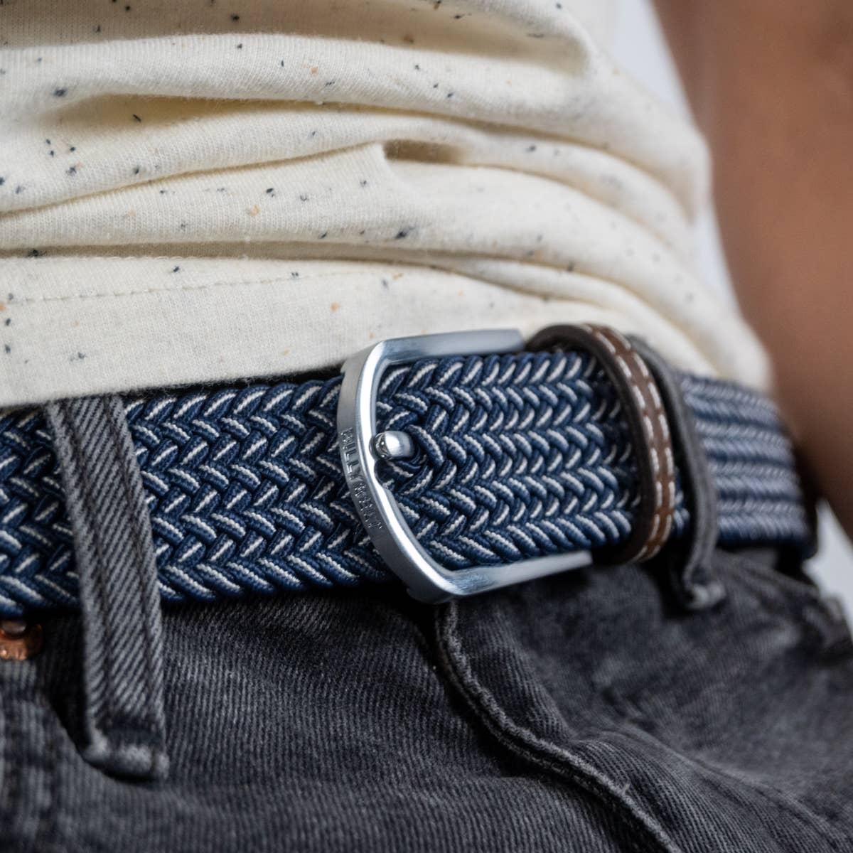 Bogota elastic braided belt: Size 2