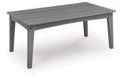 Cove Beach - Rectangular Cocktail Table - Gray