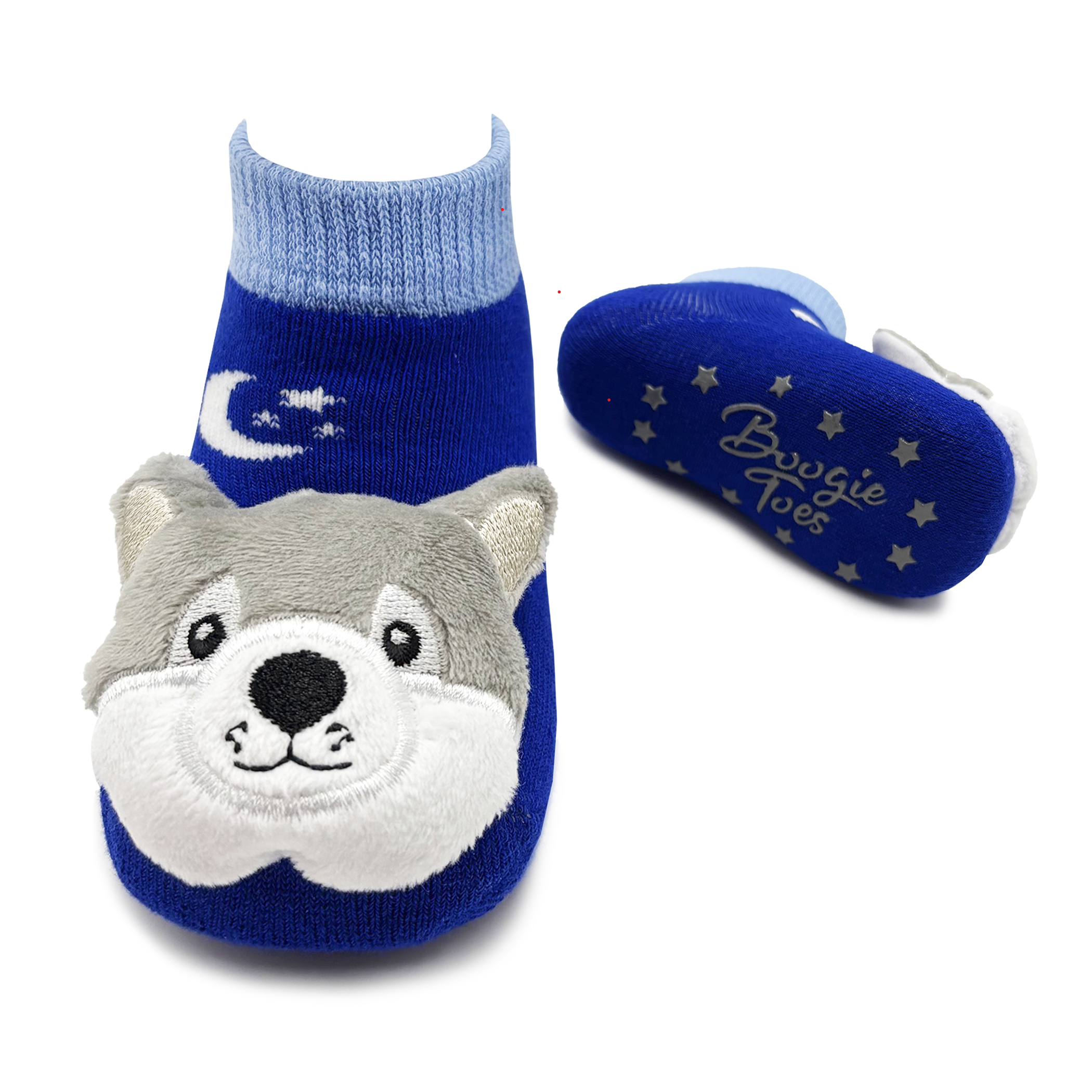 Baby Wolf Boogie Toes Rattle Socks: 0-1Y