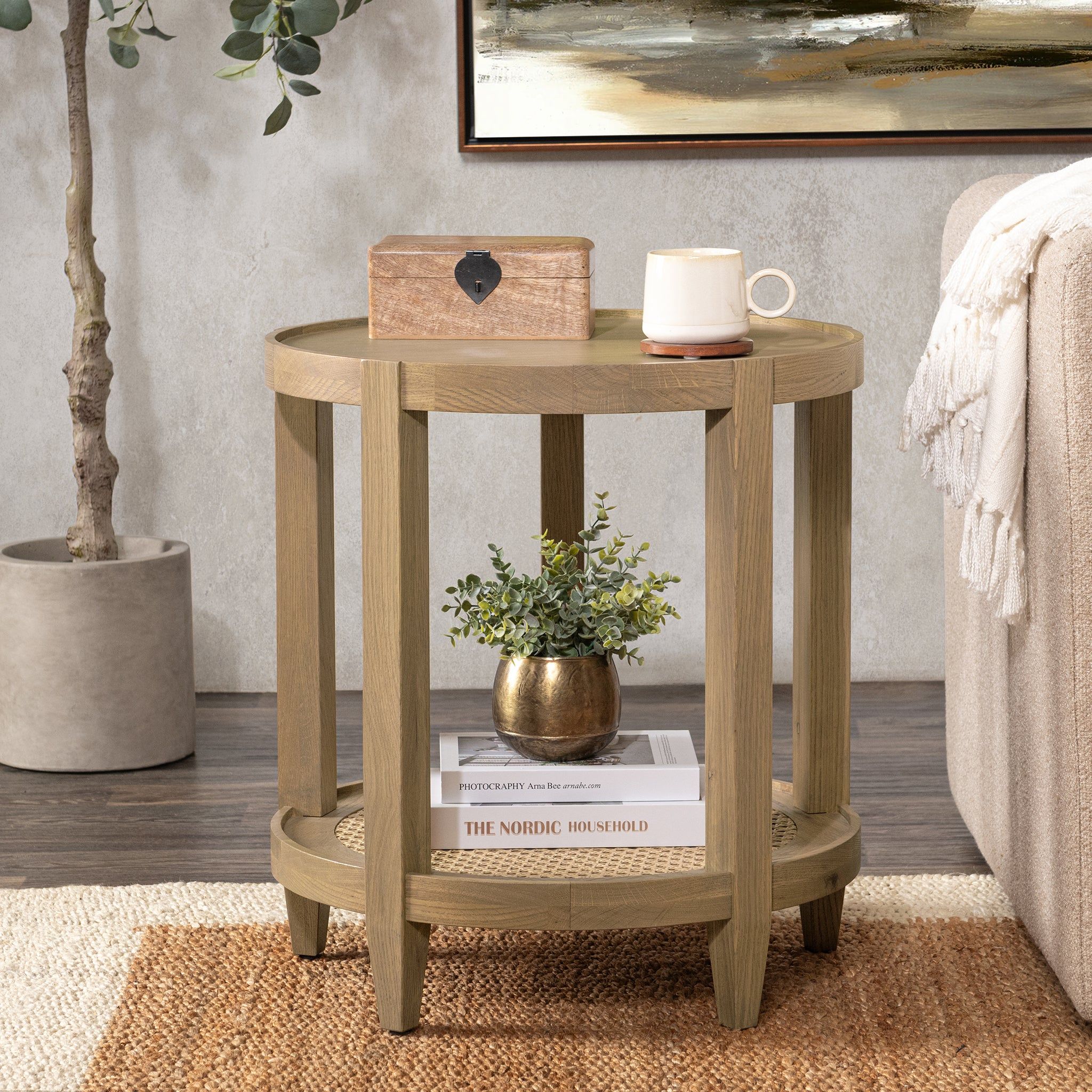 Devin - Solid Wood Round Table