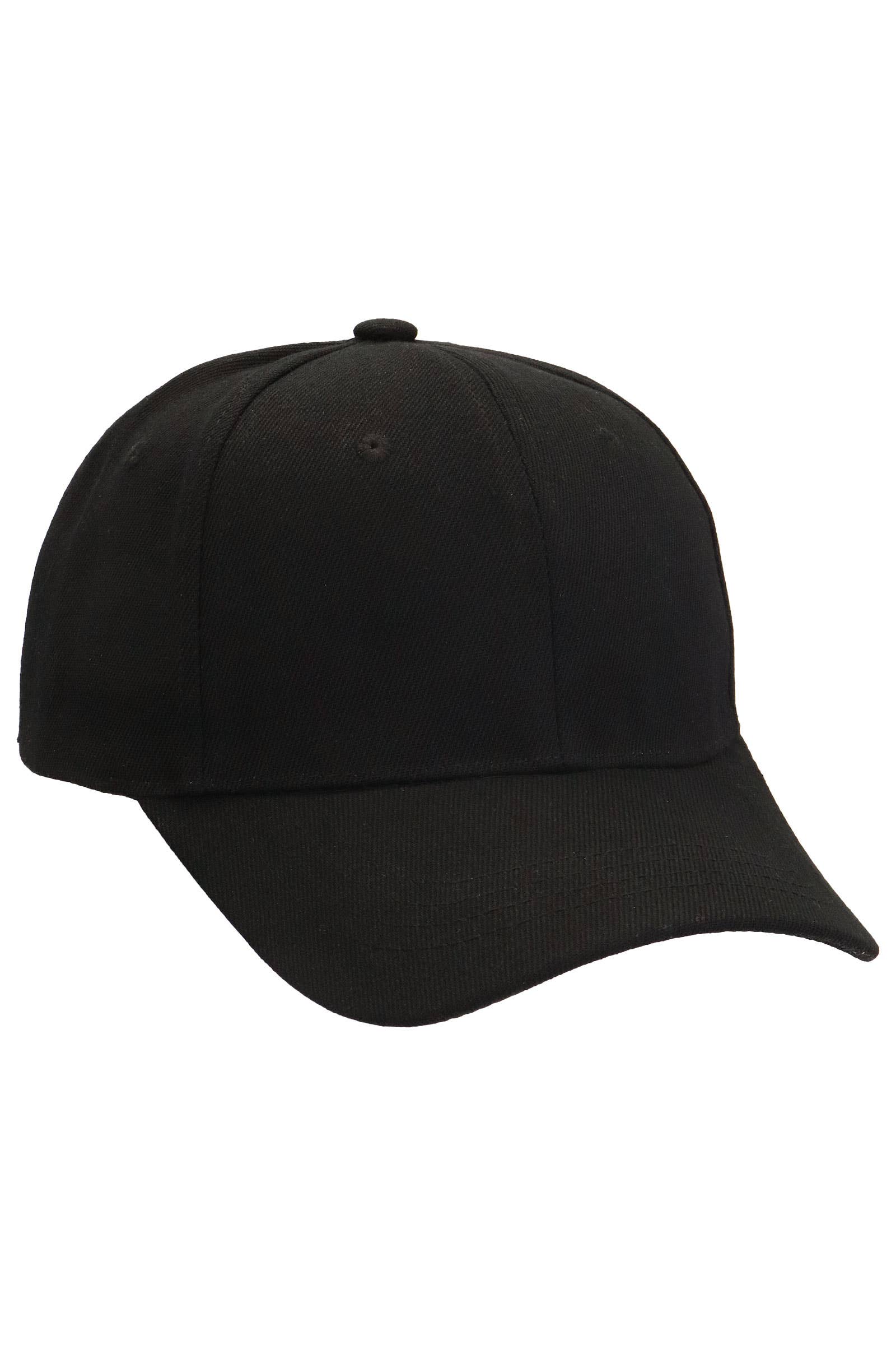 Blank Twill Acrylic Velcro Back Baseball Cap