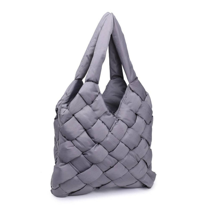 Illumine Woven Nylon Tote: Nude