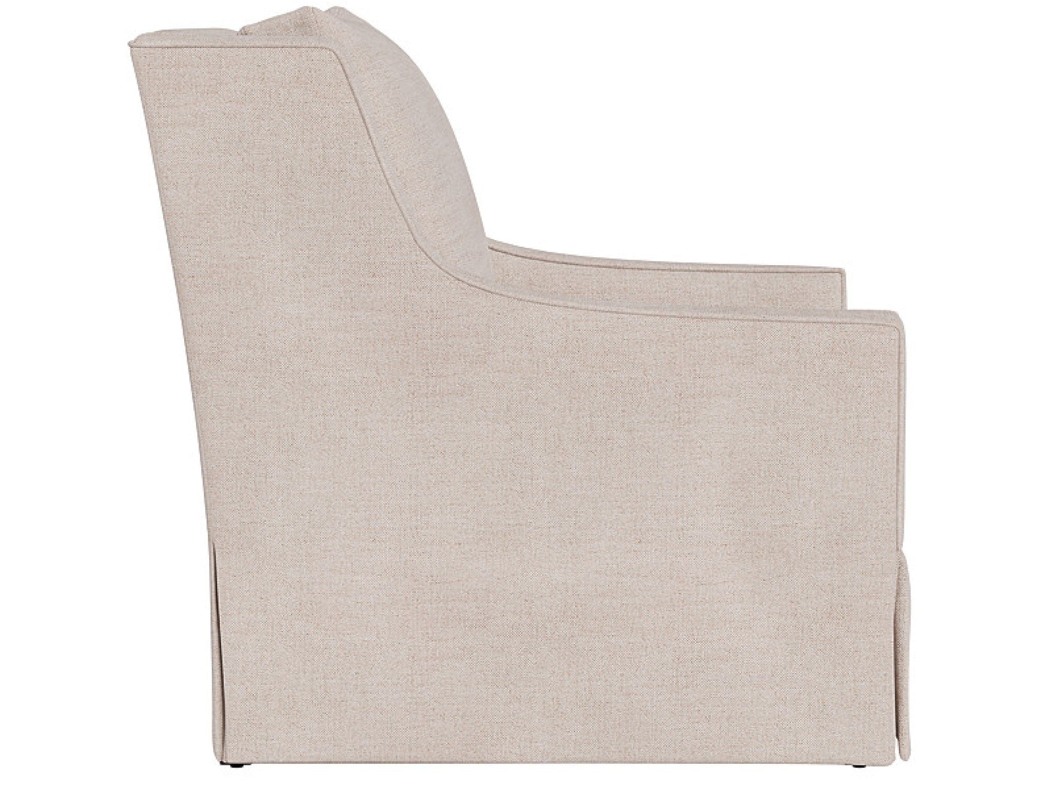 Hudson - Skirted Petite Swivel Glider-Special Order - Beige