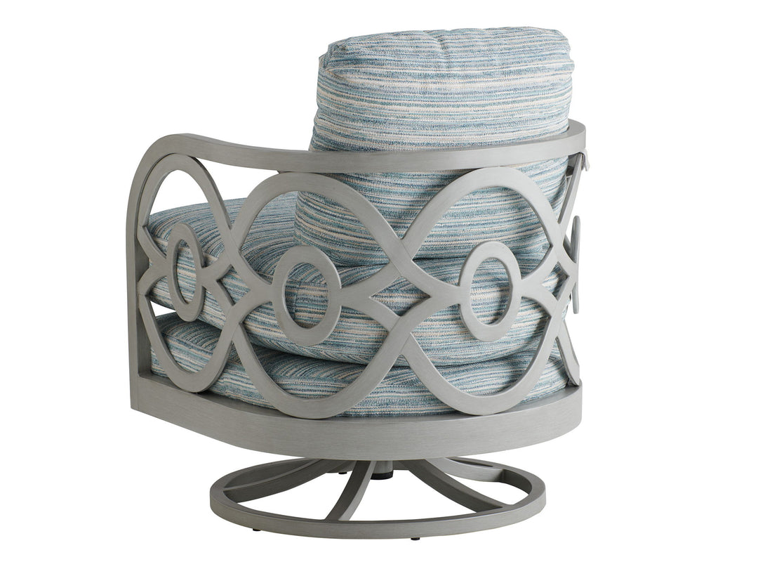 Silver Sands - Occasional Swivel Chair - Pearl Silver