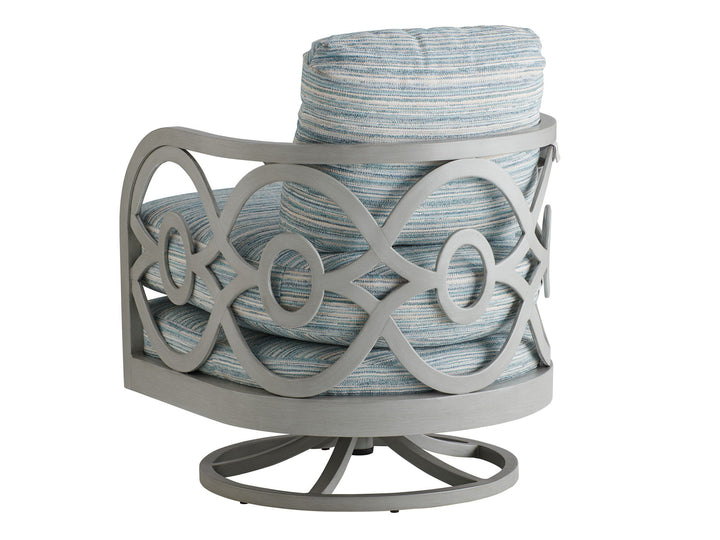 Silver Sands - Occasional Swivel Chair - Pearl Silver