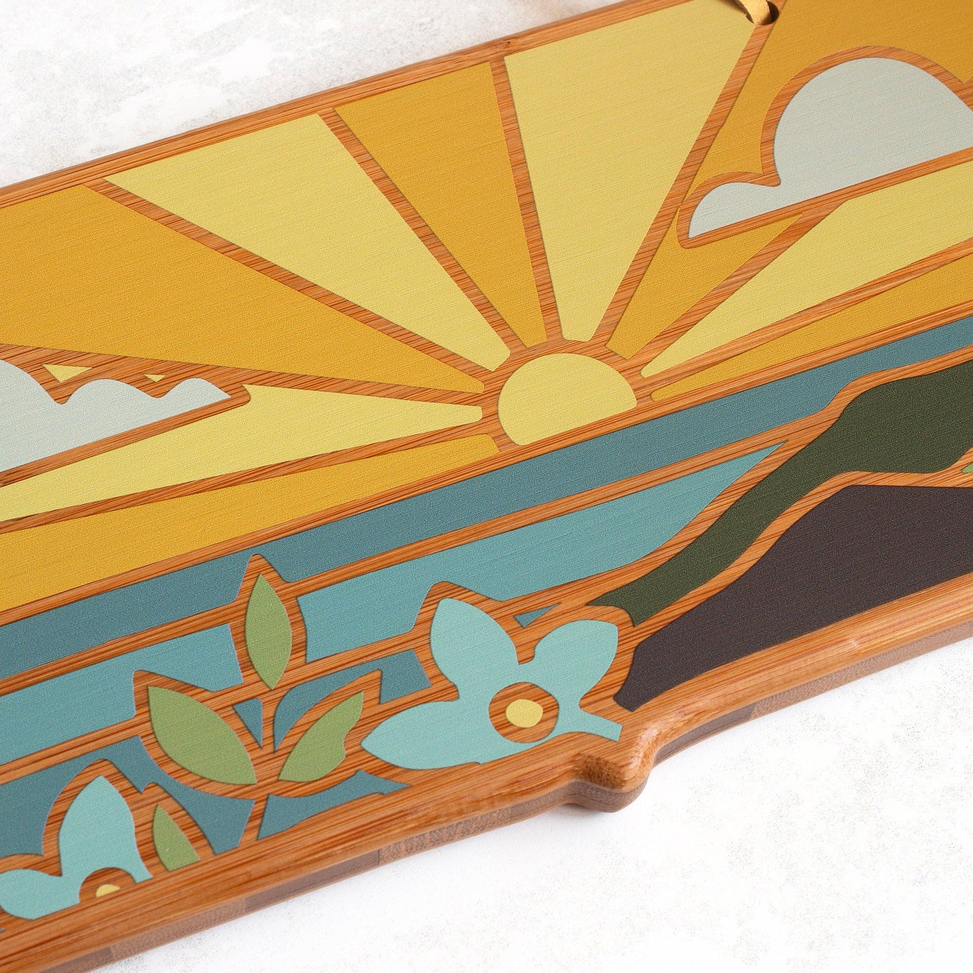 Massachusetts Cutting Board with Artwork by Summer Stokes