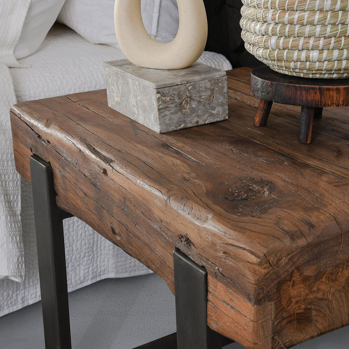 Duarte - Duarte End Table - Reclaimed Brown