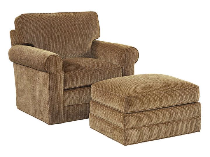 Lexington Upholstery - Clifton Ottoman - Dark Brown
