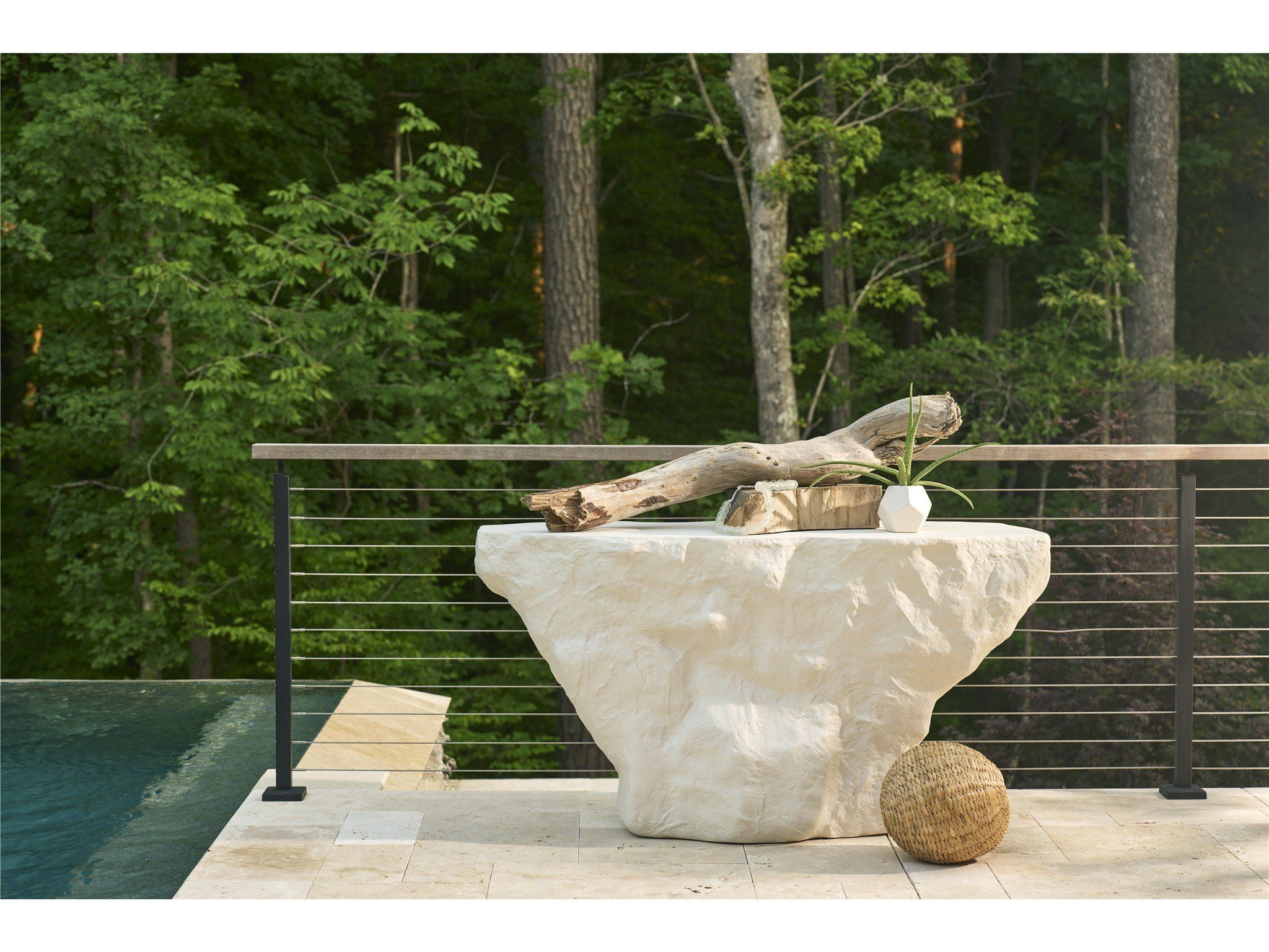 Oasis - Cliffside Console Table - White
