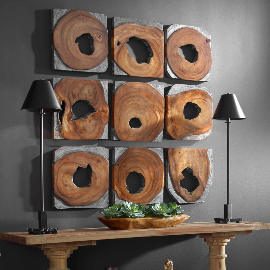 Jungle - Wood Paneled Wall Art (Set of 9)